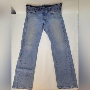 Levi's 501 Distressed Blue Jeans 33x30